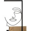Mauro Ferretti Panneau mural Visages 63x2x90 cm noir marron