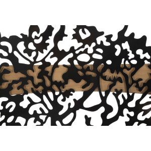 Mauro Ferretti panneau mural arbre set de 3 pièces 176x2x90 cm noir marron