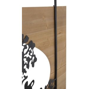 Mauro Ferretti panneau mural arbre set de 3 pièces 176x2x90 cm noir marron