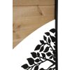 Mauro Ferretti Panneau mural Arc Set 3 pièces 105x2x70 cm noir marron