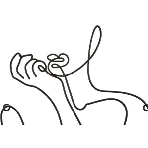 Mauro Ferretti panneau mural Yogi 60x1,3x80 cm noir