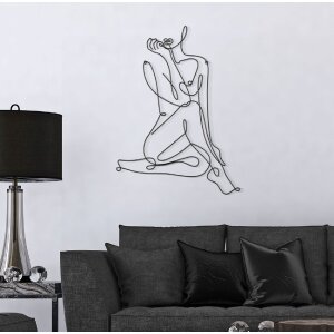 Mauro Ferretti panneau mural Yogi 60x1,3x80 cm noir