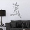 Mauro Ferretti panneau mural Yogi 60x1,3x80 cm noir