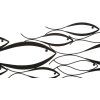 Mauro Ferretti Panneau mural Poisson 100x1x35 cm noir