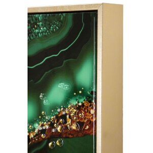 Mauro Ferretti peinture murale Smeraldy 82x4x62 cm vert or