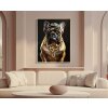 Mauro Ferretti peinture murale Bully 62x4x82 cm noir or