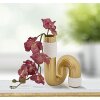 Mauro Ferretti Vase Bann 10,7x10,7x18,3 cm or blanc