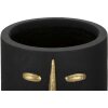 Mauro Ferretti Vase Tribal Ø 21x45 cm noir or
