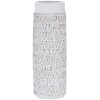 Mauro Ferretti Vase Nairobi ovale 19x12x50 cm blanc lavé