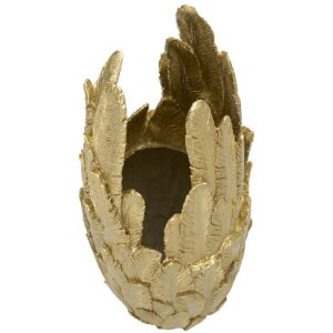 Mauro Ferretti Vase Plumes 32x34x80 cm doré