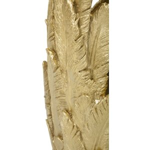 Mauro Ferretti Vase Plumes 32x34x80 cm doré