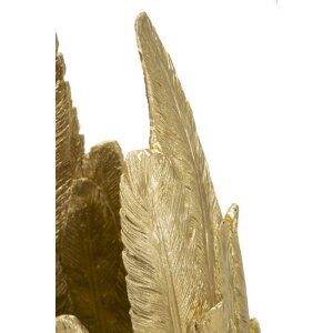 Mauro Ferretti Vase Plumes 32x34x80 cm doré