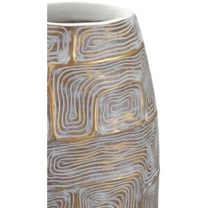 Mauro Ferretti Vase Eklips Tour 24x11,5x59,5 cm or blanc