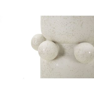 Mauro Ferretti Vase Bulles Ø 15,5x41 cm crème