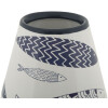 Mauro Ferretti Vase Poisson-Double Ø 14x34 cm blanc bleu