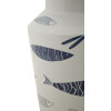 Mauro Ferretti Vase Poisson-Double Ø 14x34 cm blanc bleu