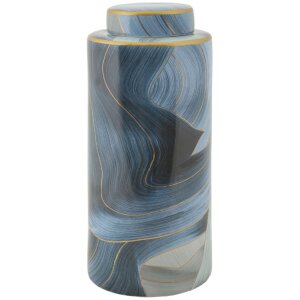 Mauro Ferretti Vase Elegant Ø 15x34 cm bleu or...