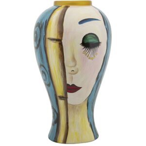 Mauro Ferretti Vase visage artificiel Ø 28x50 cm...