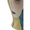 Mauro Ferretti Vase visage artificiel Ø 28x50 cm multicolore