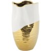 Mauro Ferretti Vase Lux Ø 20x35 cm blanc or