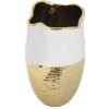 Mauro Ferretti Vase Lux Ø 20x35 cm blanc or