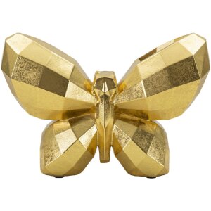 Mauro Ferretti Vase Papillon 22,5x8x15 cm or