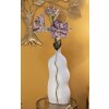 Mauro Ferretti Vase Uma 19,5x10x50 cm blanc or