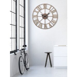 Mauro Ferretti horloge murale Plus Ø71,5x4 cm brun