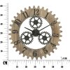 Mauro Ferretti horloge murale Ingranaggio Plus Ø60x4 cm noir naturel