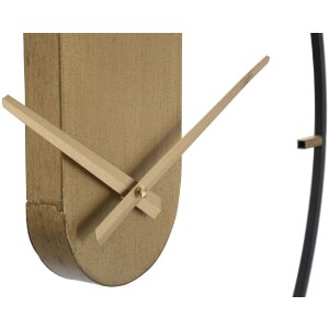 Mauro Ferretti horloge murale Goldy Ø60x4,5 cm or noir