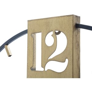 Mauro Ferretti horloge murale Goldy Ø60x4,5 cm or noir