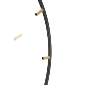 Mauro Ferretti horloge murale Goldy Ø60x4,5 cm or noir