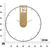 Mauro Ferretti horloge murale Goldy Ø60x4,5 cm or noir