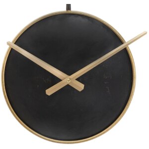 Mauro Ferretti horloge murale Perle Ø61x4,5 cm noir or