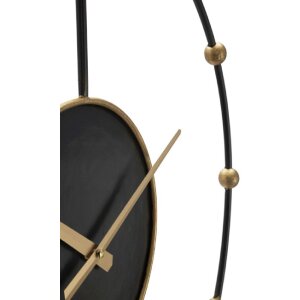 Mauro Ferretti horloge murale Perle Ø61x4,5 cm noir or