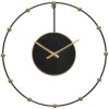 Mauro Ferretti horloge murale Perle Ø61x4,5 cm noir or