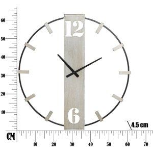 Mauro Ferretti horloge murale argenté Ø 61x4,5 cm argenté noir