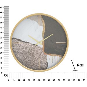 Mauro Ferretti Horloge murale Art Mix Ø60x6 cm multicolore