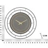 Mauro Ferretti horloge murale mode sombre Ø70x5,5 cm noir or