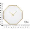 Mauro Ferretti Horloge murale Goldy octogonale Ø 56x6,5 cm or