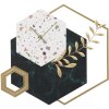 Mauro Ferretti horloge murale hexagonale 62x4,5x62 cm multicolore