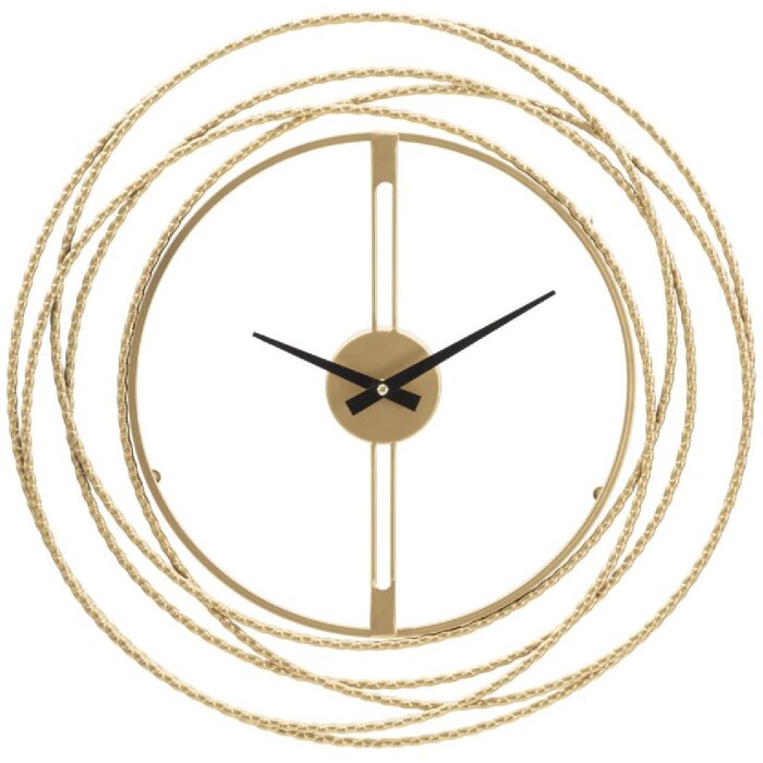 Mauro Ferretti horloge murale rayures or Ø 50x4 cm or