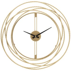 Mauro Ferretti horloge murale rayures or Ø 50x4 cm or