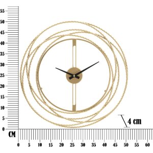 Mauro Ferretti horloge murale rayures or Ø 50x4 cm or