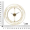 Mauro Ferretti horloge murale rayures or Ø 50x4 cm or