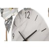 Mauro Ferretti horloge murale fleurs 64x8x64 cm blanc gris