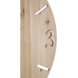 Mauro Ferretti horloge murale Wordy Ø 60x3,5 cm naturel noir