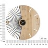 Mauro Ferretti horloge murale Wordy Ø 60x3,5 cm naturel noir