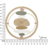 Mauro Ferretti horloge murale multicolore Ø 57x3,8 cm