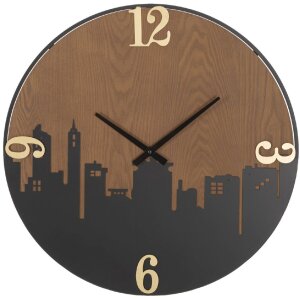 Mauro Ferretti horloge murale ville Ø 60x2 cm noir...